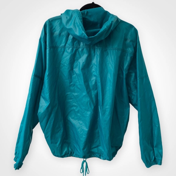 IZOD Windbreaker Pullover Jacket Turquoise - Men’s Small - Picture 3 of 10